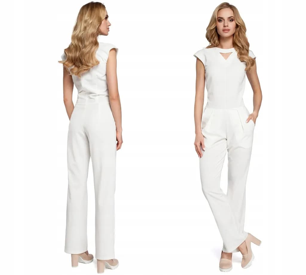 Elegancki kombinezon damski z długim rękawem na każdą okazję